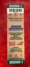 2013 MISSOURI VALLEY CONFERENCE TOURNAMENT FINALS TICKET CREIGHTON WICHITA STATE