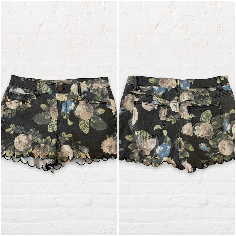 Pantalones Cortos Denim Malia Tate Aqua Jordan Rosa Festoneado Teen Wolf Foto 3 de 4