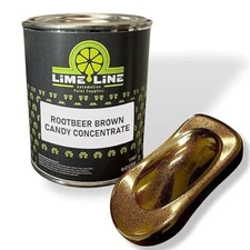LiME LiNE Rootbeer Brown Candy Concentrate Automotive Metal Flake Paint - 1 Pint