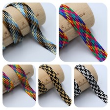 2 Y 15 MM and 1 mm Cord Multicolour Embellishment Sew on Craft Trim Braid