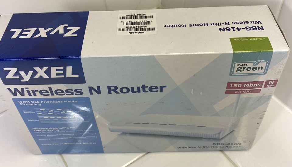 ZyXEL NBG416N 150 Mbps 4-Port Wireless N Router-NEW - Image 2 of 4