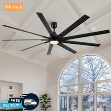 8 blade 84"ceiling fan with dimmable remote control 6 Wind speed indoor outdoor