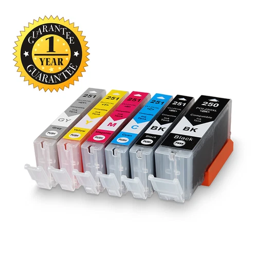 6PK PGI-250XL CLI-251XL Ink For Canon PIXMA MG5420 MG5520 MG5620 MG6320 MX722