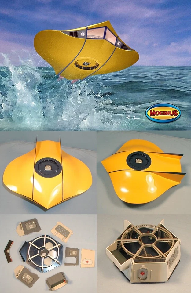 FLYING SUB: 1:32 Voyage to the Bottom of the Sea Model Kit /  Moebius 817 (KR) - Image 3 of 4