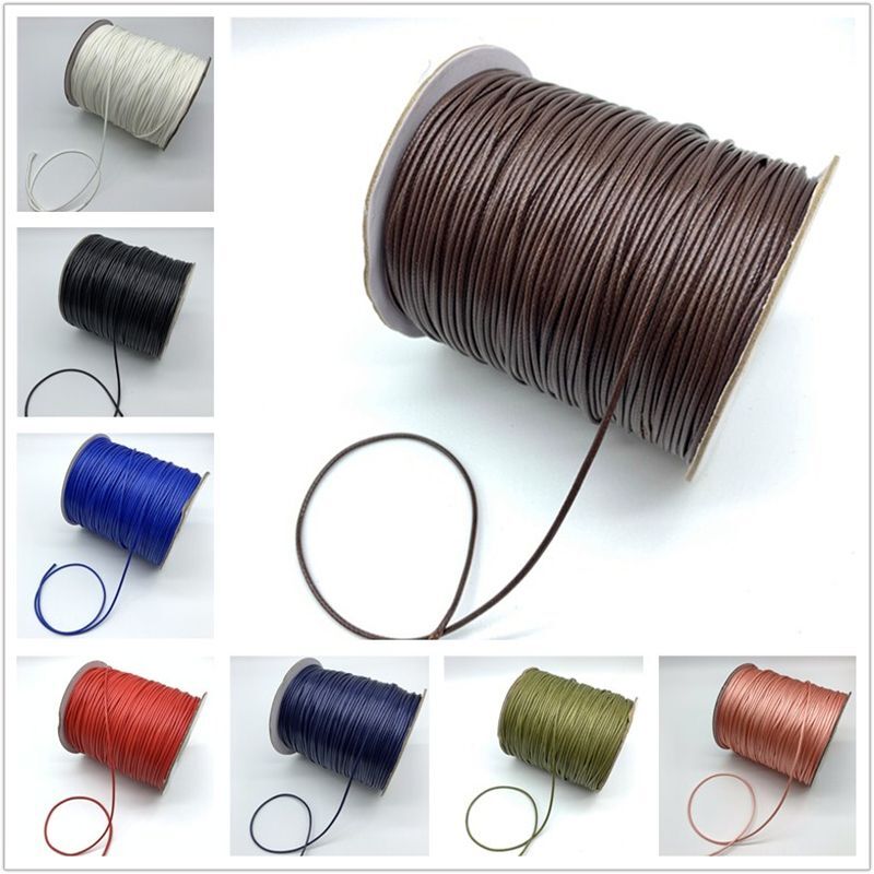 Waxed Cotton Cord Thread String Strap Rope Jewelry Making