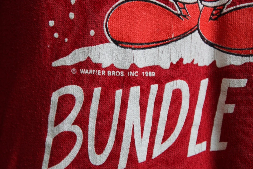 De Colección Años 80 Piolín S Paquete Invierno Rojo Nieve Sudadera Top Artex Warner Bros Foto 3 de 4