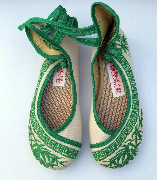 SAOLA Pantofole alla caviglia cinesi nuove senza scatola insolite vintage suola in gomma M