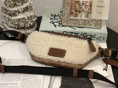 NWT Coach Warren Mini Belt Bag In Signature Canvas CY884
