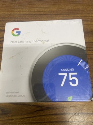 Nest 3rd Generation Programmable Thermostat T3008US - Stainless Steel