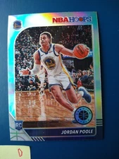 2019-20 NBA Hoops Premium Stock Silver Prizm Jordan Poole #223 Warriors RC
