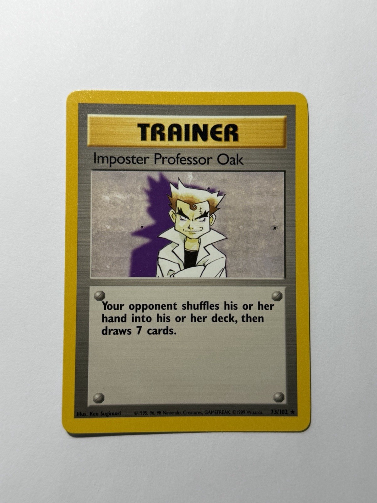 Imposter Professor Oak 073/102 Base Set Regular NM