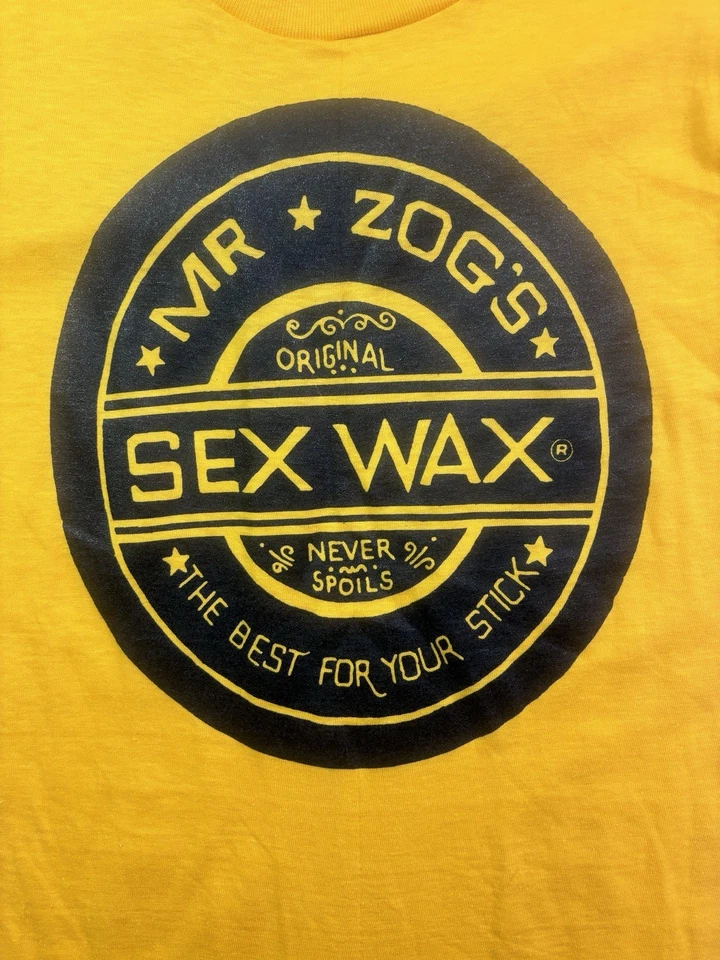 Nova Camiseta Vintage Anos 70 Deadstock Mr Zog's Sex Wax Surf Surf Ponto Único P - Imagem 2 de 4
