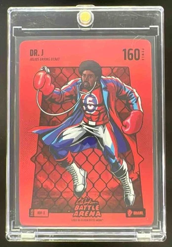2025 Bo Jackson Battle Arena Dr. J Red Battlefoil Brawl 160 Power #RBF-3