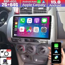 2+64GB Android 15 Carplay Car Stereo Radio GPS Unit For Honda Fit Jazz 2006-2008