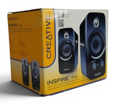 Creative Labs Inspire T10 E/F - Black 2.0 Speaker System - Free Shipping