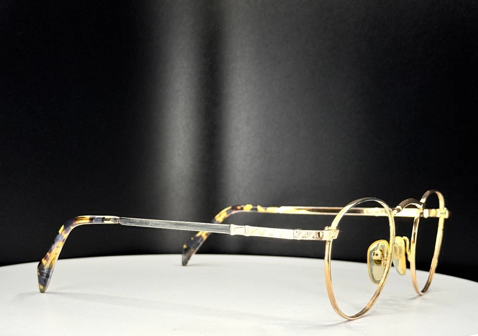 Óculos femininos vintage Dakota Smith Los Angeles dourado aro inteiro redondo SOMENTE ARMAÇÕES - Imagem 2 de 4