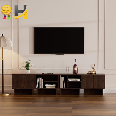 Modular TV Stand for 100-Inch Tv,Also Used as Storage Sideboards,Bookcase,4Pcs E