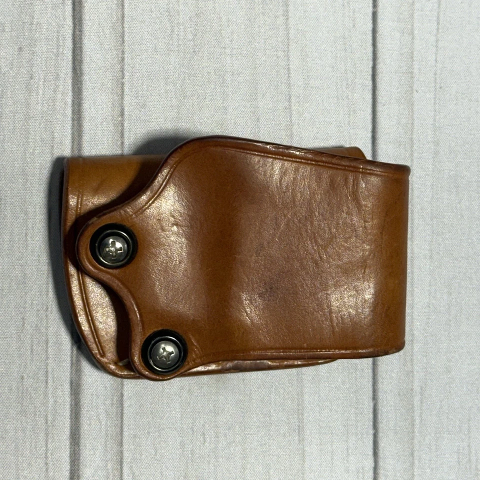Galco Holster Yaqui Slide Auto Concealment Tan Leather RH Open Muzzle YAQ202 - Image 2 of 4