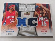 2009-10 Upper Deck Vince Carter/Richard Hamilton Dual Game Materials Game Used
