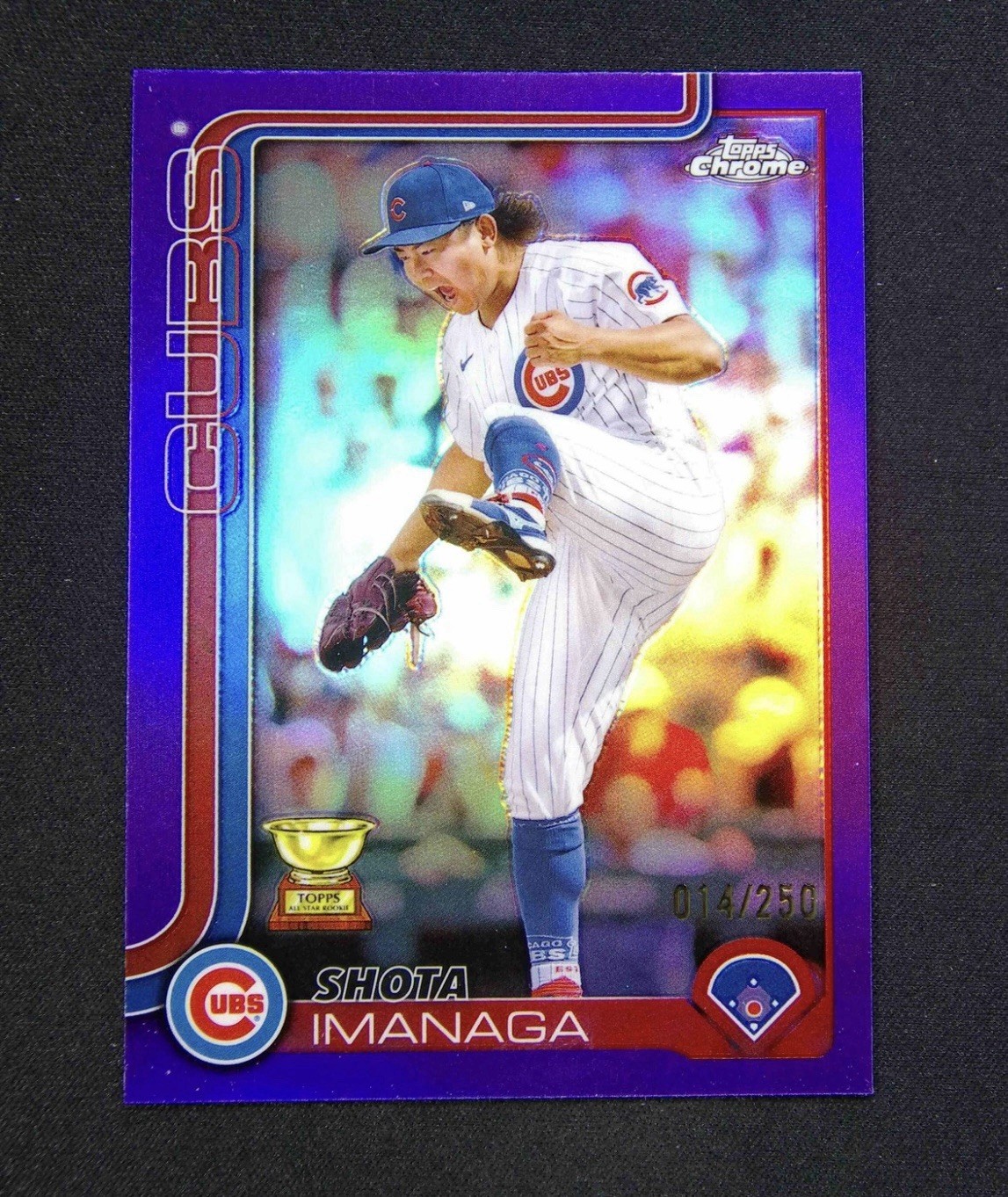 2025 Topps Chrome #149 Shota Imanaga /250 Purple Refractor Chicago Cubs