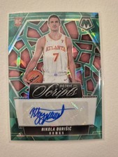 2024-25 Panini Mosaic Green Ice Rookie Scripts Nikola Durisic RC Auto