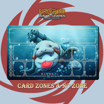Urf Poro Playmat Riftbound TCG Stitched Edges Free bag Included