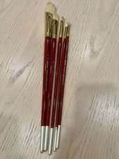 New Lot Of 5 Jewel Professional Artist Paint Brushes Creative Mark Art Supplies