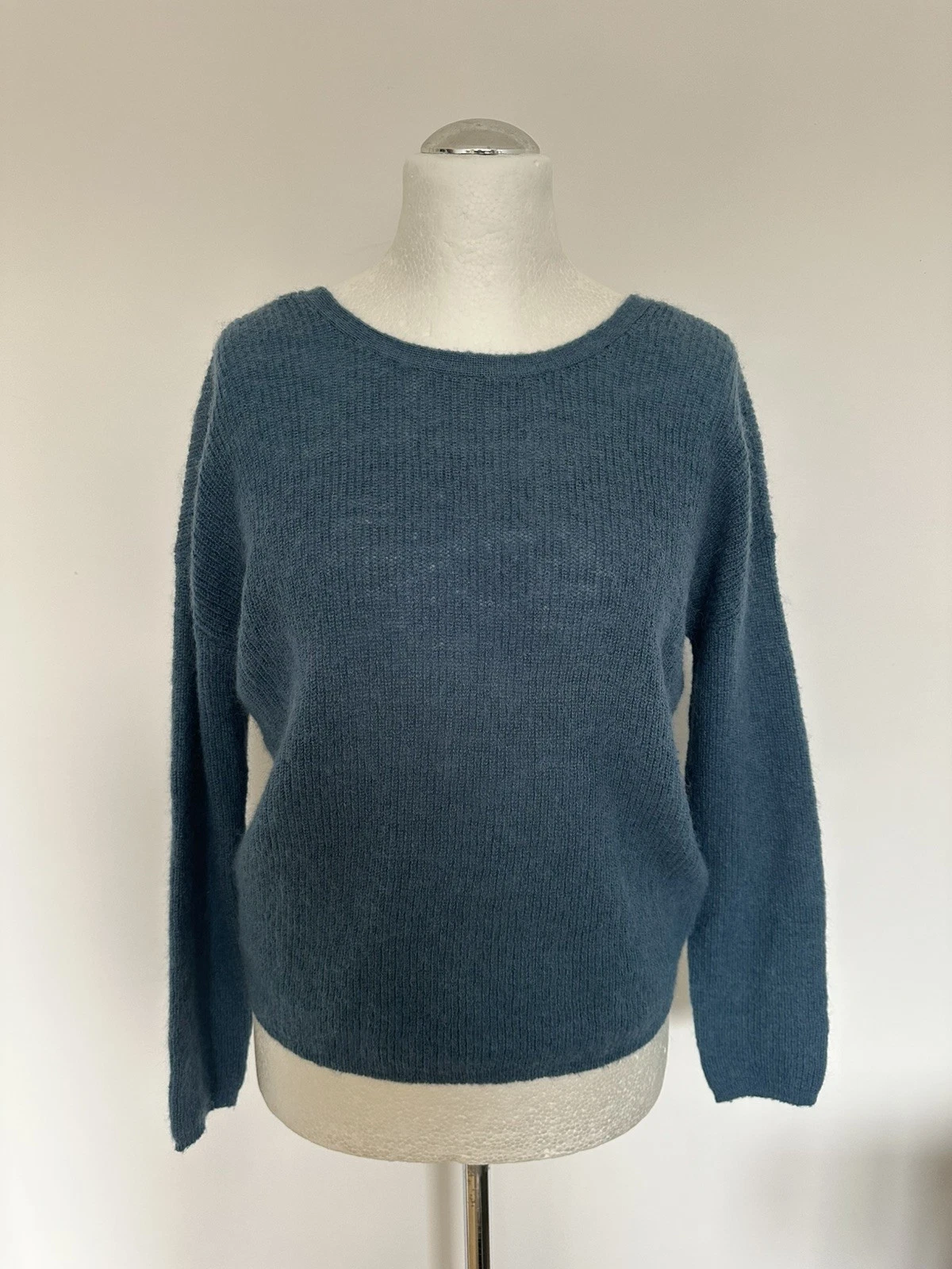 Boden Ladies Wool Blend Blue Pullover Size S