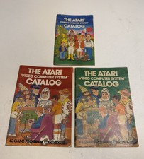 The Atari Video Computer System Catalog Program lot of 3 D035