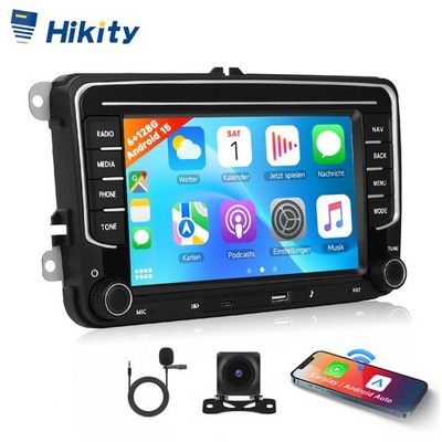 Kam 6+128G Android 15 Carplay Autoradio GPS Navi FM BT Für VW PASSAT Polo Golf V