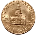 1976 Kennedy Half Dollar coin Age 50 years old KM#205 200 years of Freedom Bid