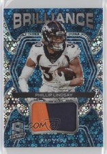 2020 Panini Spectra Brilliance Relics Neon Blue Prizm 47/50 Phillip Lindsay 0c6