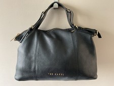 TED BAKER real leather ladies black tote handbag