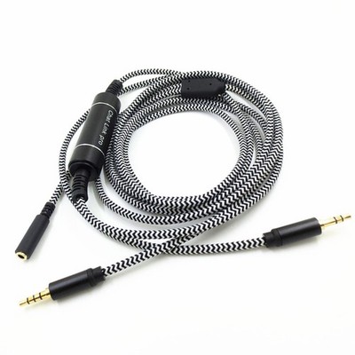 2.6m/8.5ft Length 3.5mm OFC Earphone Audio Cable Chat Link Sound Adapter
