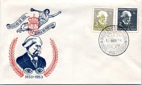 Portuguese India 1954 Dr. Gama Pinto special FDC