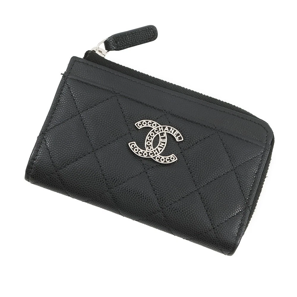Chanel — CHANEL Matelasse Card Case Calfskin Black AP3836-B15620-94305