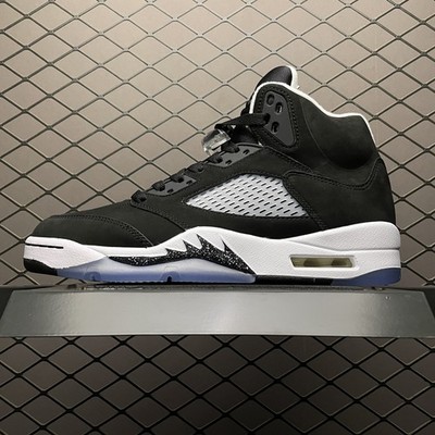 CT4838-011 New AJ5 Retro Oreo Moonlight Black Men's Size 4-13