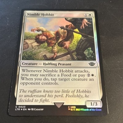 MTG Lord of the Rings Nimble Hobbit Foil #23 LOTR NM