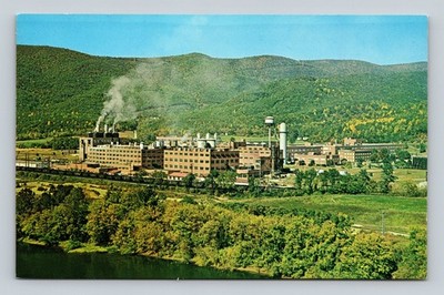 1965 CELCO Plant Celanese Fibers Narrows Pearisburg VA Virginia Postcard