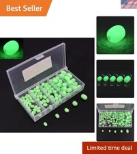 Portable 100pcs Luminous Fishing Beads - Ideal for Night and Deep Water Fishing