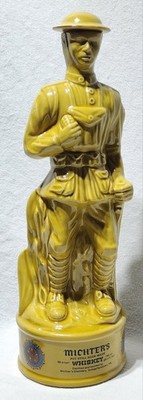 Vintage Michter's American Doughboy Whiskey Decanter Pennsylvania American Legio