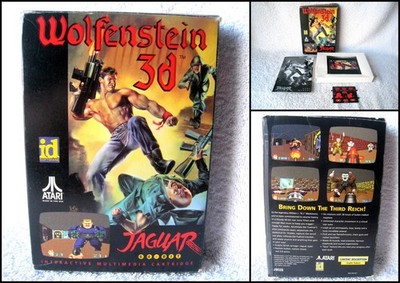 Atari Jaguar Video Game - Wolfenstein 3D (1992) with Box and Manual