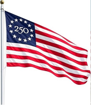 USA 250th Anniversary Flag 3x5 Ft   1776-2026 Semiquincentennial Outdoor Banner