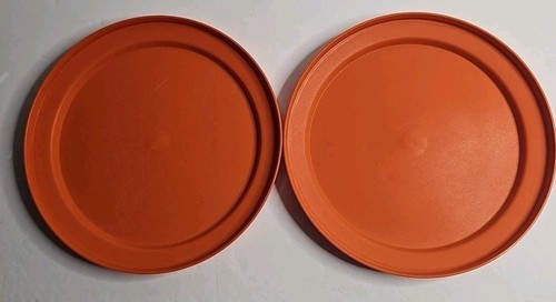 Tupperware LID ONLY 1207-40 Harvest Orange Set Of 2 Replacement Seal N Serve - Picture 6 of 8