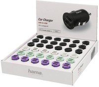 Hama LadegeräT Netzteil Auto 210545 KFZ LadegeräT 2 Fach USB-A 2.400 Ma