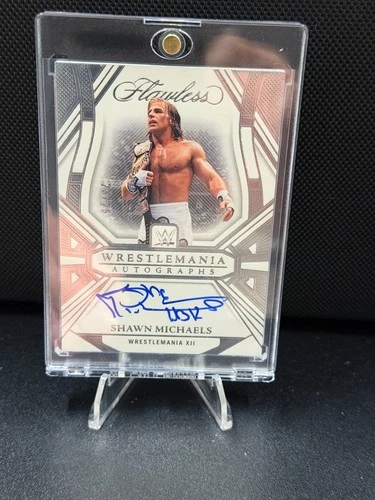 2024 Panini Flawless WWE Shawn Michaels WrestleMania Autographs Auto /25
