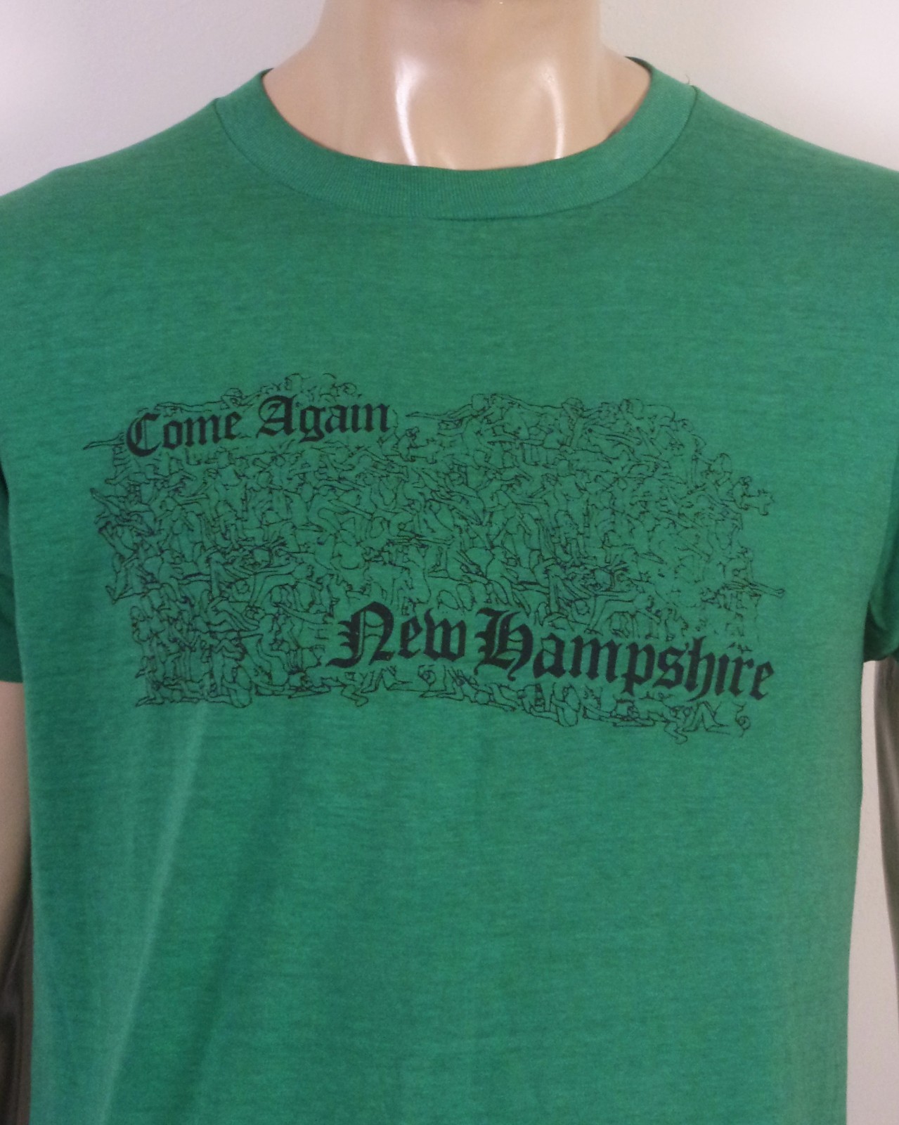 vintage 80s single stitch Sex Positions Orgy Come Again New Hampshire T-Shirt L