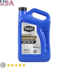 Full Synthetic 5W-30 Motor Oil High Mileage Engine Protection Cleaner Engine New