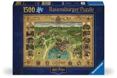 Ravensburger Harry Potter Hogwarts Map 1500 Piece Jigsaw Puzzle 12000720