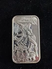 Vintage Crown Mint Beauties Halloween, 1oz .999 Fine Silver Art Bar RARE NO RES.
